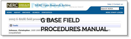 G BASE FIELD PROCEDURES MANUAL