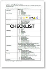 CHECKLIST