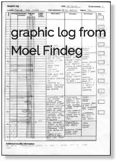 graphic log from Moel Findeg