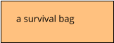 a survival bag
