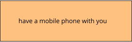have a mobile phone with you