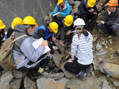 Students in hardhats